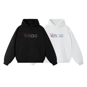 Super Clone Versace Hoodie Red Winter