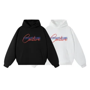 Luxury Designer Versace Hoodie Black