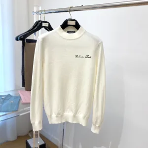 AAA High Quality Balman Sweater Wool Elegant Style Youthful Energy Autumn Winter And