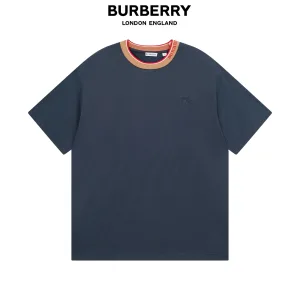 Luxury High Quality Burberry Cotton Short-Sleeved T-Shirt