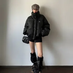 AAA Lululemon Down Jackets Red Cotton Goose Pu Leather Sophistication Autumn Winter Early Drawstring Adjustment