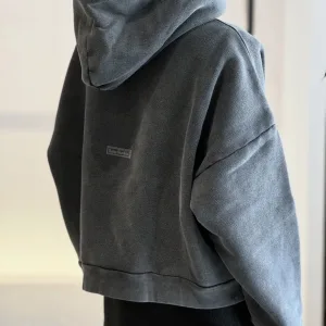 High Quality Acne Studios Hoodie Ash Retro Distressed